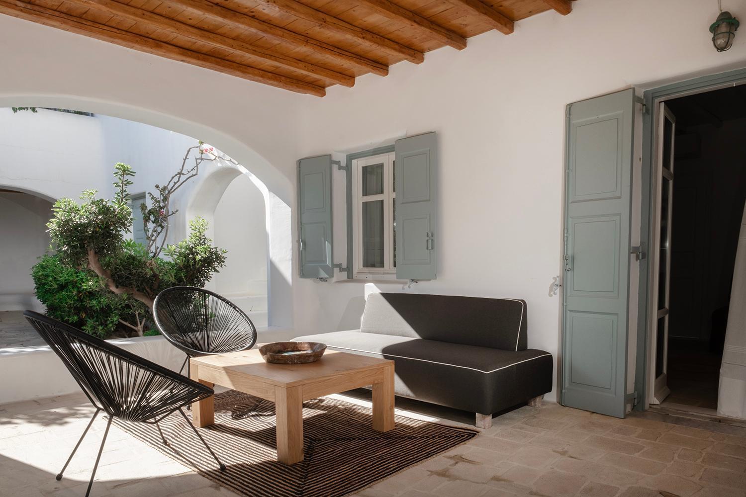 Mykonian Style W Shared Pool Houses & Nighttime Security Guard Ornos  Exterior foto