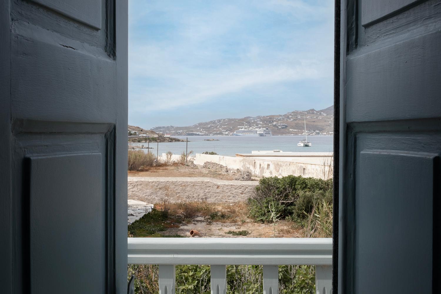 Mykonian Style W Shared Pool Houses & Nighttime Security Guard Ornos  Exterior foto