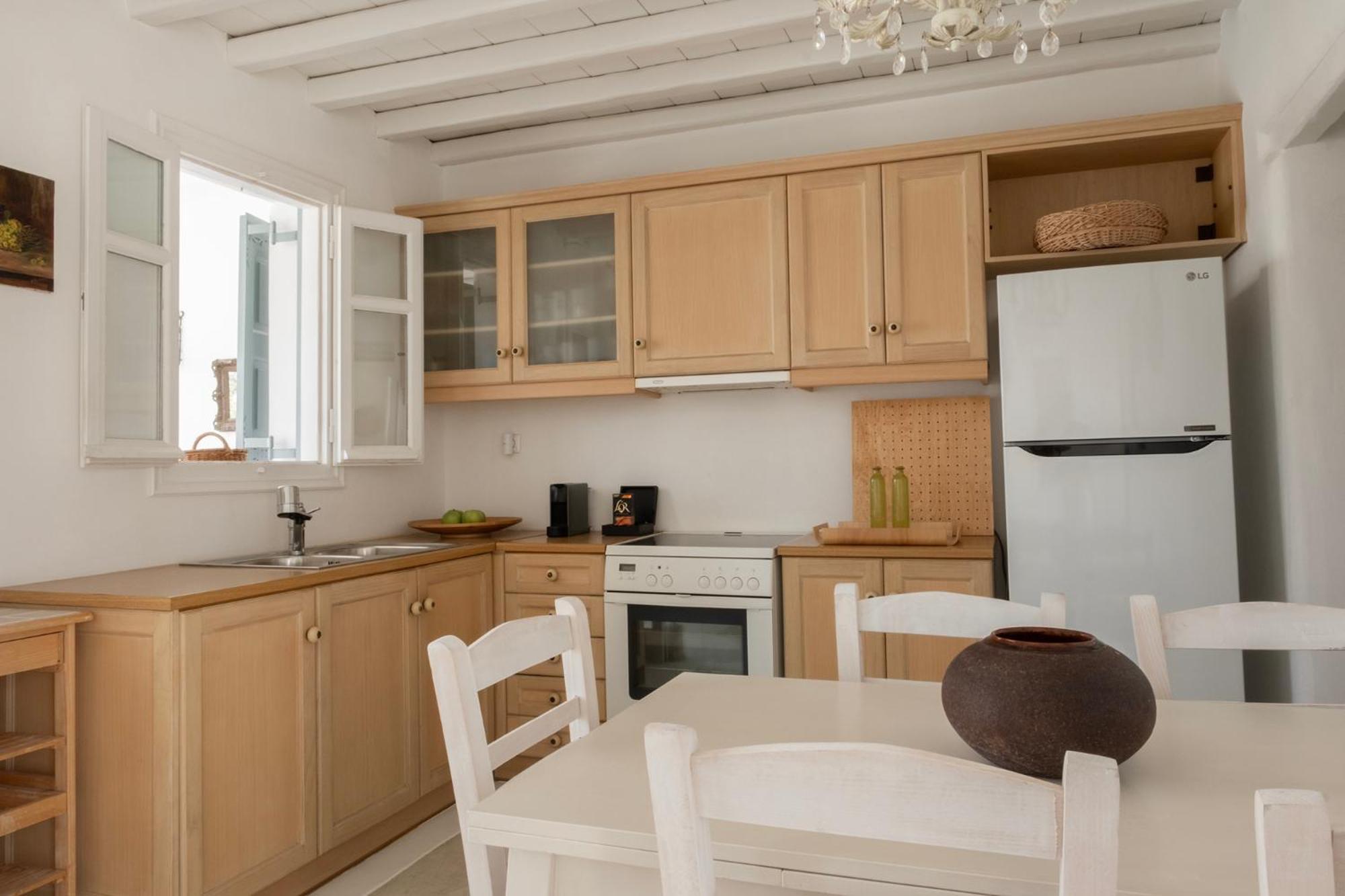 Mykonian Style W Shared Pool Houses & Nighttime Security Guard Ornos  Exterior foto